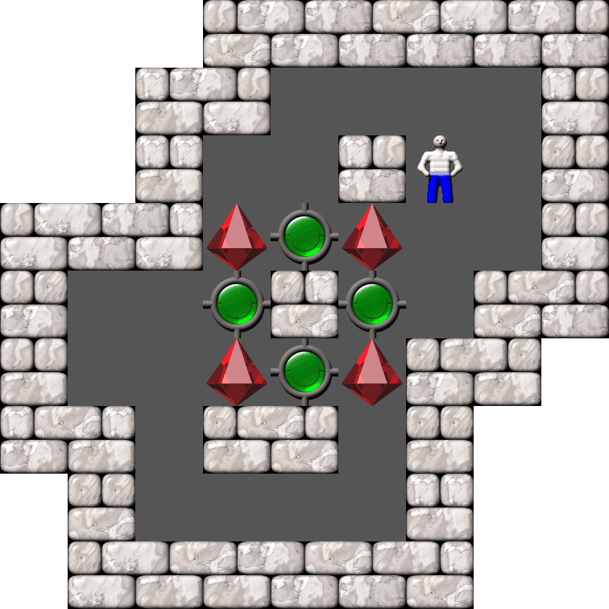 Sokoban The Warehouse I - Vertical Mobility level 26